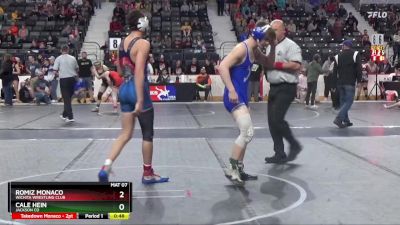 150 lbs Cons. Round 2 - Cale Hein, Jackson CO vs Romiz Monaco, Wichita Wrestling Club