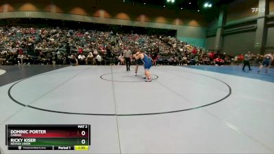 285 lbs Champ. Round 2 - Dominic Porter, Carson vs Ricky Kiser, Nevada Union