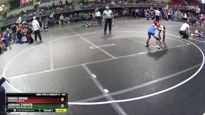 60 lbs Champ. Round 2 - Owen Spink, Nebraska Boyz vs Adrian Zarate, Wayne Wrestling Club