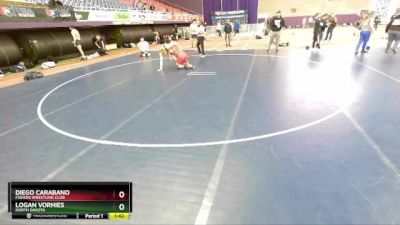 164-170 lbs Round 3 - Diego Carabano, Fishers Wrestling Club vs Logan Vorhies, North Dakota