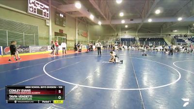 106 lbs 3rd Place Match - Conley Evans, Sanderson Wrestling Academy vs Tavin Vendetti, Green River Grapplers