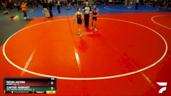 105 lbs Semis (4 Team) - Devin Jacobs, Albert Lea vs Carter Ahrendt, UNC (United North Central)