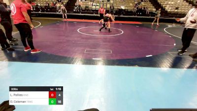 93 lbs Rr Rnd 7 - Landon Pallies, Kingsway vs Dion Coleman, Toms River Wrestling Club