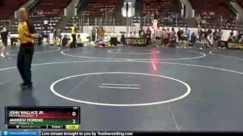 117 lbs Quarterfinals (8 Team) - Andrew Moreno, Funky Monkeys vs John Wallace Jr., Michigan Bulldogs