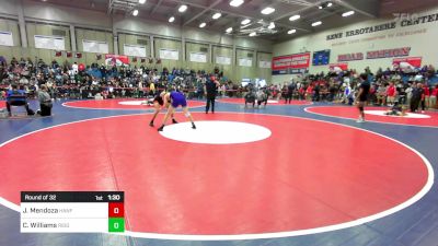 147 lbs Round Of 32 - Jacob Mendoza, Hanford vs Camden Williams, Ridgeview