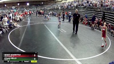 50 lbs Quarterfinals (8 Team) - Ethan Mello, Idaho vs Wyatt Schoettle, Indiana Blue