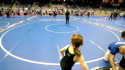 55 lbs Final - Hanna Lollis, Sperry Wrestling Club vs Mackinley Wolf, Wolfpak Wrestling