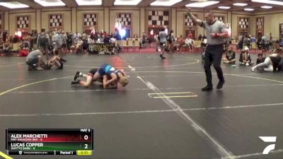 90 lbs Round 5 (6 Team) - Lucas Copper, Smittys Barn vs Alex Marchetti, Mat Assassins Red