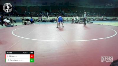 6A-285 lbs Quarterfinal - Oakley Caruthers, NORMAN vs Garrett Ritter, BIXBY