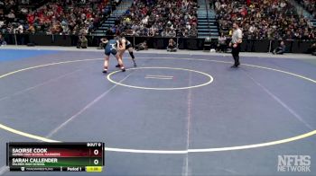 126G 1st Place Match - Saoirse Cook, Homer High School Mariners vs Sarah Callender, Palmer High School