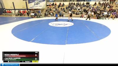 285 lbs Cons. Round 1 - Cam`ron Harper, Aurora Universtiy vs Noah Nieberle, Milwaukee School Of Engineering