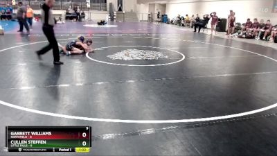 85 lbs Quarterfinals (8 Team) - Cullen Steffen, Little Falls vs Garrett Williams, Northfield