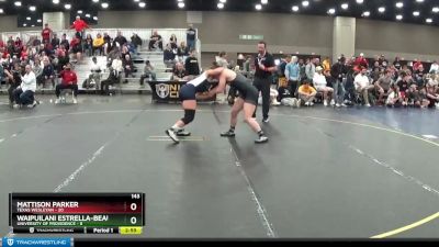 143 lbs Placement Matches (16 Team) - Waipuilani Estrella-Beauchamp, University Of Providence vs Mattison Parker, Texas Wesleyan