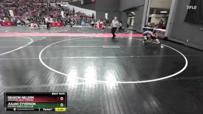 84 lbs Cons. Round 2 - Deakon Nelson, Appleton West Terrors vs Julian Syverson, Holmen Wrestling Club