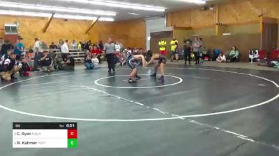 98 lbs Consi Of 8 #2 - Colton Ryan, Mount Upton vs Nycholas Kahmar, Port Jervis