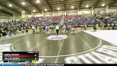 119 lbs Quarterfinal - Jadyn Jackson, Kuna Klub vs Delilah Leusch, All-Phase Wrestling Club