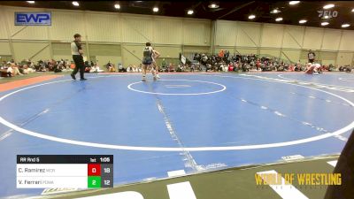 110 lbs Rr Rnd 5 - Christopher Ramirez, West Coast Riders 14U vs Vinny Ferrari, POWA 14U