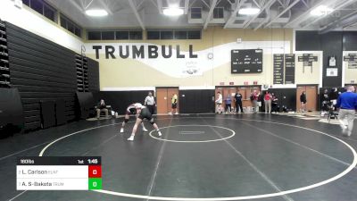 160 lbs Quarterfinal - Lincoln Carlson, East Lyme/Norwich Tech vs Alex Sparks-Bakota, Trumbull