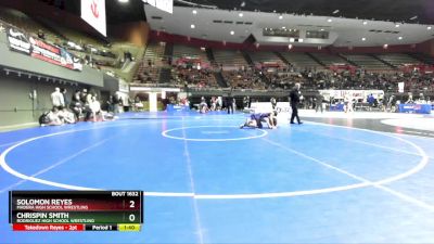 132 lbs Champ. Round 3 - Solomon Reyes, Madera High School Wrestling vs Chrispin Smith, Rodriguez High School Wrestling