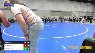 65 lbs Rr Rnd 3 - Kaygan Walton, OK Supergirls Black vs Jewel Vice, Sisters On The Mat Pink