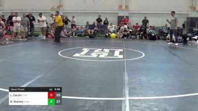 150 lbs Semifinal - Law Davlin, Ohio Gold 14K vs Budder Manley, Rebellion