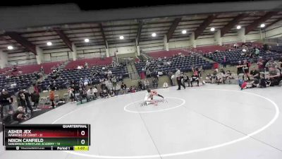 84 lbs Quarters & Wb (16 Team) - Asher Jex, Warriors Of Christ vs Nixon Canfield, Sanderson Wrestling Academy