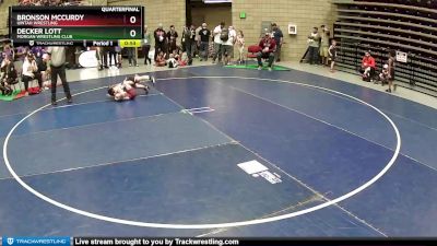 Quarterfinal - Bronson McCurdy, Uintah Wrestling vs Decker Lott, Morgan Wrestling Club