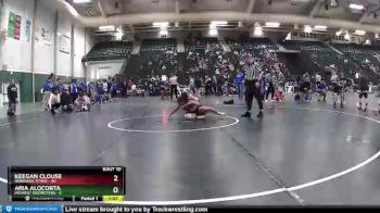126 lbs Round 4 (6 Team) - Keegan Clouse, Nebraska Titans vs Aria Alocorta, Midwest Destroyers