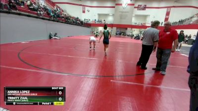 120 lbs 1st Place Match - Trinity Zaal, Frisco Reedy (Girls) vs Annika Lopez, San Antonio Johnson (Girls)