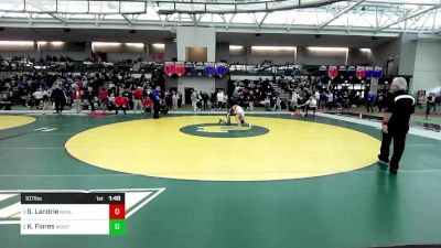 107 lbs Semifinal - Sybella Landrie, Berlin vs Karla Flores, Montville