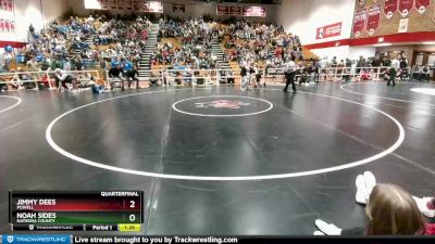 195 lbs Quarterfinal - Jimmy Dees, Powell vs Noah Sides, Natrona County