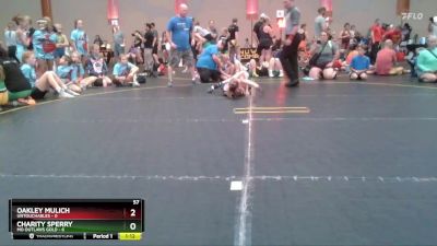 57 lbs Round 3 (4 Team) - Charity Sperry, MO Outlaws Gold vs Oakley Mulich, Untouchables