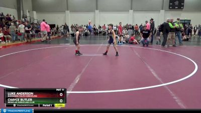 80 lbs Quarterfinal - Luke Anderson, Buckhorn Youth Wrestling vs Chayce Butler, Ironclad Wrestling Club