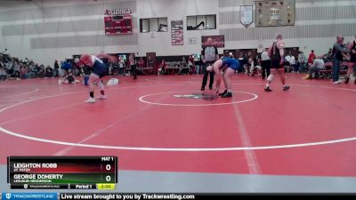 195 lbs Quarterfinal - George Doherty, LeSueur-Henderson vs Leighton Robb, St. Peter