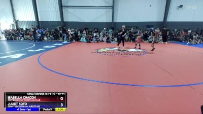 40-44 lbs Round 2 - Isabella Chacon, Toppenish USA Wrestling Club vs Juliet Soto, Sunnyside Ironman Wrestling