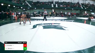 157 lbs Cons. Round 2 - Logan Sanom, Findlay vs Chandler Amaker, Central Michigan