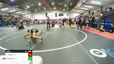 58 lbs Semifinal - Logan Ponce, Hilldale Youth Wrestling Club vs Weston Myers, Pawhuska Elks Takedown