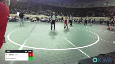 55 lbs Semifinal - Ayden Rodden, Hilldale Youth Wrestling Club vs Maddox Golden, Choctaw Ironman Youth Wrestling