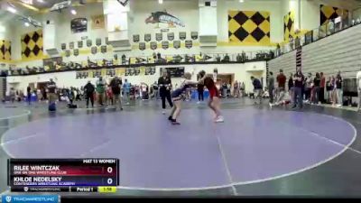 110 lbs Round 2 - Rilee Wintczak, One On One Wrestling Club vs Khloe Nedelsky, Contenders Wrestling Academy