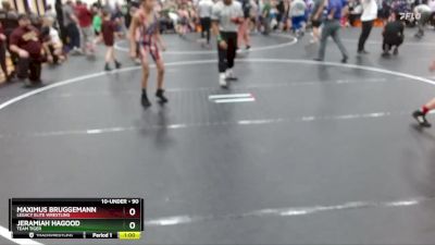 90 lbs Semifinal - Maximus Bruggemann, Legacy Elite Wrestling vs Jeramiah Hagood, Team Tiger