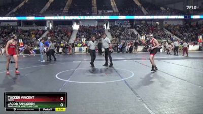 130 lbs Quarterfinal - Tucker Vincent, Maize vs Jacob Fahlgren, Tonganoxie Wrestling Club