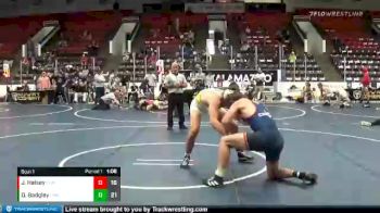 180 lbs Finals (2 Team) - Derek Badgley, Funky Monkeys Grey vs Jacob Halsey, Flint Tropics