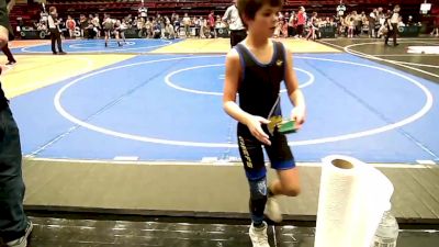 64 lbs Final - Briggs Goldstein, Owasso Takedown Club vs Cooper Howell, Poteau Youth Wrestling Academy