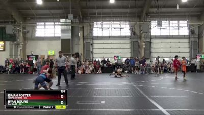 130 lbs Round 4 (6 Team) - Ryan Bourg, Rampage vs Isaiah Foster, Terps Xtreme