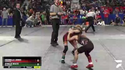 55 lbs Semifinal - Steelie Boltz, Renegades vs Arabella Jones, Lion Elite