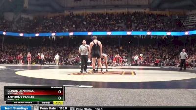 285 lbs Semifinal - Conan Jennings, Northwestern vs Anthony Cassar, Penn State