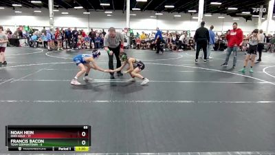 68 lbs Round 6 (8 Team) - Noah Hein, Ohio Gold vs Francis Bacon, Team Germantown