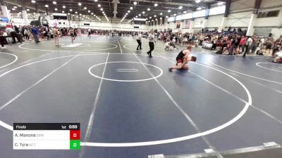 157 lbs Final - Aaron Manone, Grindhouse WC vs Colten Tyra, AZ Tilters