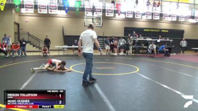 83 lbs Cons. Semi - Meison Tollefson, Iowa vs Hugo Hughes, Big Game Wrestling Club