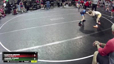 75 lbs Round 2 (6 Team) - Parker Stanisz, Indiana Gold vs Kashton Brown, Nebraska Maize